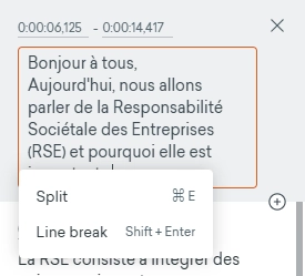 capturer montrant comment éditer le texte des sous-titres sur Vyond