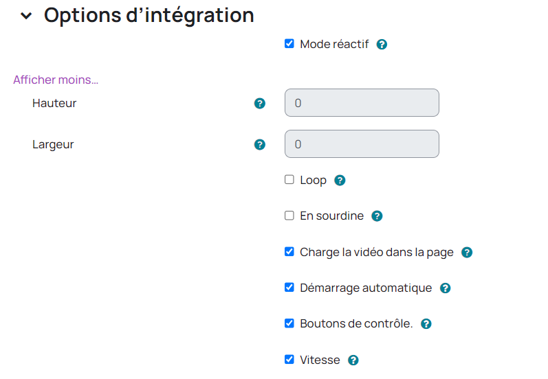 Capture intégration dans Video Time sur Moodle