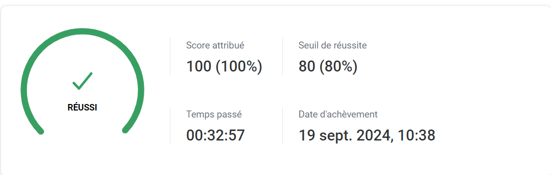 Capture du rapport de synthese apprenant ispring plugin moodle